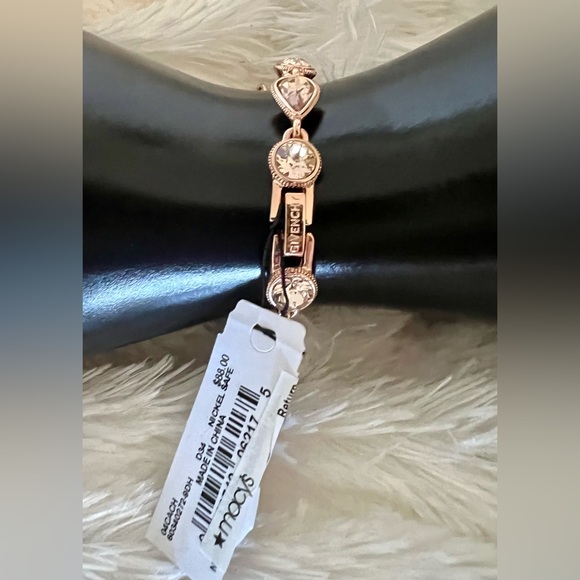 Elegant Givenchy Rose Gold 2-Toned Crystal Bracelet - Picture 9 of 9